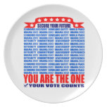 Plate: Obama 2012 - Wall / Secure Your Future
