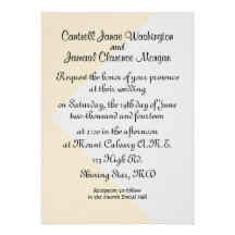 Platinum and Pearl Wedding Invitation
