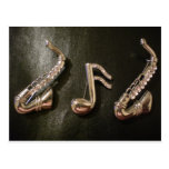Play a musical note on that Saxaphone Post Cards