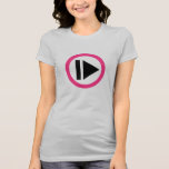 Play button music shirts