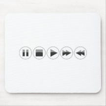 Play Buttons Mouse Pad
