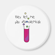 Play with Chemicals Refrigerator Magnet