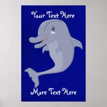 Playful Dolphin Poster