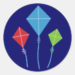 Playful Kites Round Sticker