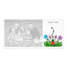 Playful kitty,  photo card