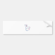 Playful Polar Bear Bumper Stickers