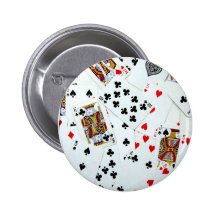 Playing Card games Pinback Buttons