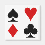 Playing card magnet.