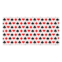 Playing card suits pattern photo card template