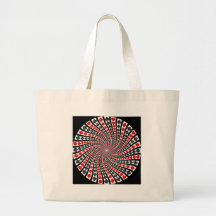 Playing Card Suits Spiral: Tote Bags