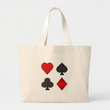 Playing Card Suits: Tote Bag