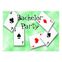 Playing Cards Bachelor Party Invitation