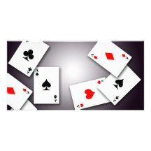 PLAYING CARDS GAMES POKER BLACKJACK GAMBLING GOFIS CUSTOMISED PHOTO CARD