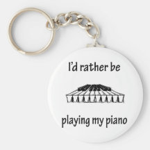 Playing My Piano Keychains