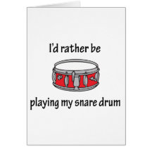 Playing My Snare Drum Greeting Card