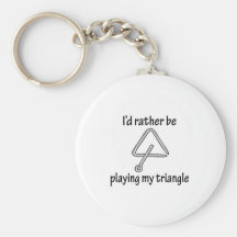 Playing My Triangle Keychain