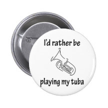 Playing My Tuba Pin