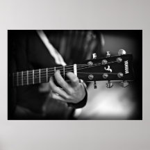 Playing the Guitar Poster