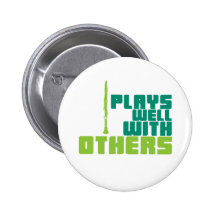 Plays Well With Others Pinback Buttons