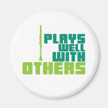 Plays Well With Others Refrigerator Magnets