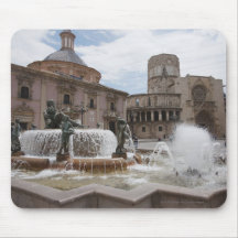 Plaza De La Virgin And Basilica De Virgen Mouse Pads