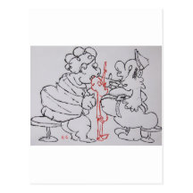 Please Don't Sit On The Tables Post Card