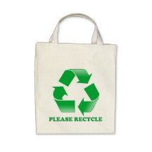 PLEASE RECYCLE HANDBAG. GO GREEN!