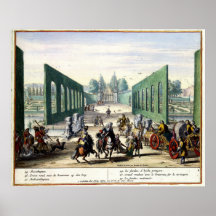 Pleasure Gardens of Enghien (1685) Brussels Poster