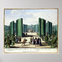 Pleasure Gardens of Enghien (1685) Brussels Poster