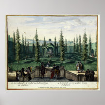 Pleasure Gardens of Enghien (1685) Brussels Posters