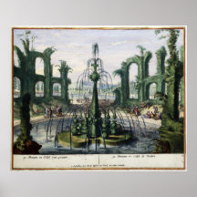 Pleasure Gardens of Enghien (1685) Brussels Posters