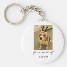 Pleese Com Home Keychain