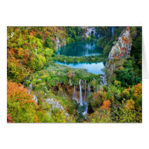 Plitvice Lakes in Croatia Card