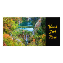 Plitvice Lakes in Croatia Picture Card