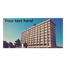 Ploiesti architecture photo card template