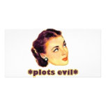 Plotting Evil Customised Photo Card