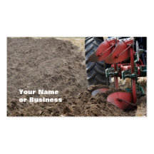 Ploughing ploughing business card