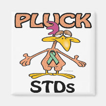 Pluck STDs Awareness Design Refrigerator Magnets