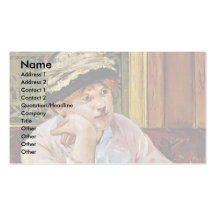 Plum By Manet Edouard Business Card