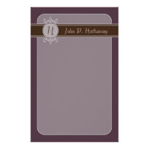 Plum Classic Harvest Stationery