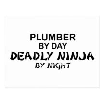 Plumber Deadly Ninja by Night Postcards