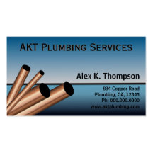 Plumber Plumbing Business Card Template