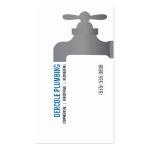 Plumbers Faucet Business Card