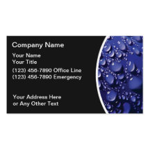 Plumbing Business Cards