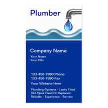 Plumbing Business Cards