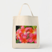 Plumeria Grocery Tote Tote Bag