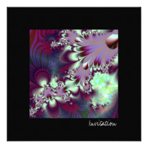 Plumule · Fractal Art · Purple & Aqua Announcement