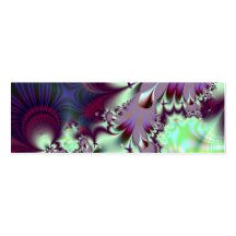 Plumule · Fractal Art · Purple & Aqua Business Cards