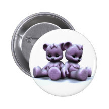 Plushie Pink Bears 2 Button
