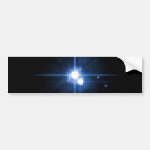 Pluto and Charon Bumper Sticker